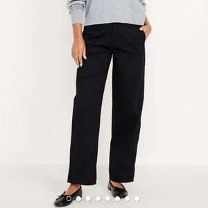 OLD NAVY OG Chino High Rise Pants Black Business Casual Petite M classy Preppy